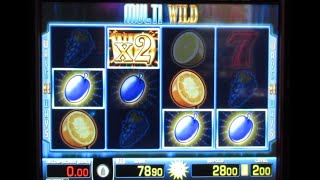Risikospiel Multi Wild Zocken um den Geldgewinn auf 1€ & 2€ Fach! Merkur Tr5