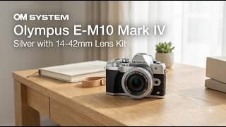 OM SYSTEM Olympus E-M10 Mark IV Silver with 14-42mm Lens Kit