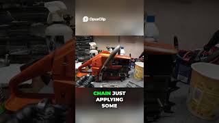 Installing small Mount Chainsaw Bar with 3/8 Chain #handysnothate #chainsaw #husky