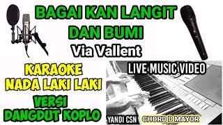 KARAOKE BAGAIKAN LANGIT DAN BUMI NADA PRIA