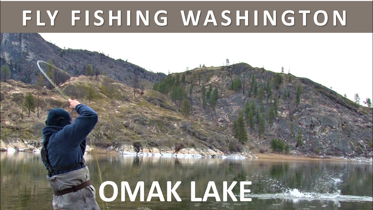 Fly Fishing Washington States Omak Lake on a Rainy day in March