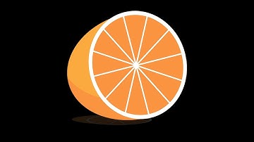 How to Design an ORANGE in FEW Minutes |Adobe illustrator tutorial - Orange 🍊
