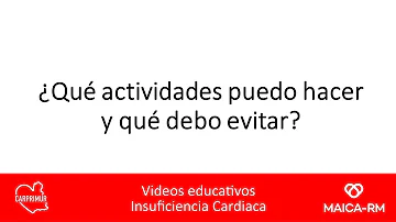 ¿Qué actividades deben evitarse con insuficiencia cardíaca?