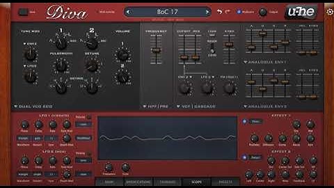 Getting a vintage synth sound out of U-he Diva.