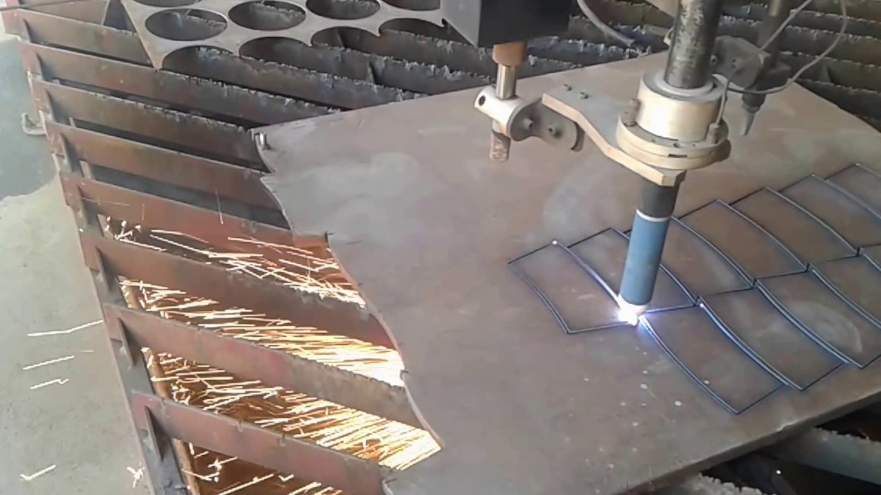 CORTE POR PLASMA CNC EN LAMINA DE 19 MM YouTube