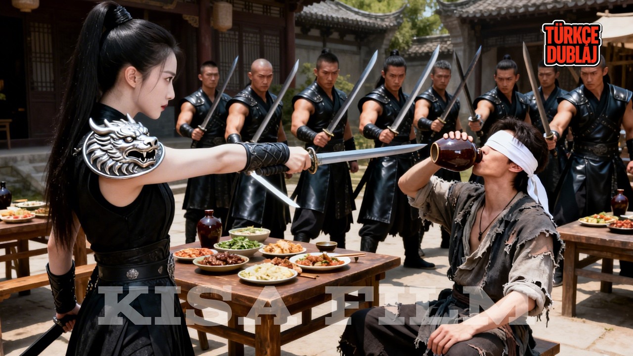 Kör genç kılıcını çekti, tüm mekanı alt üst etti; herkes diz çöktü!