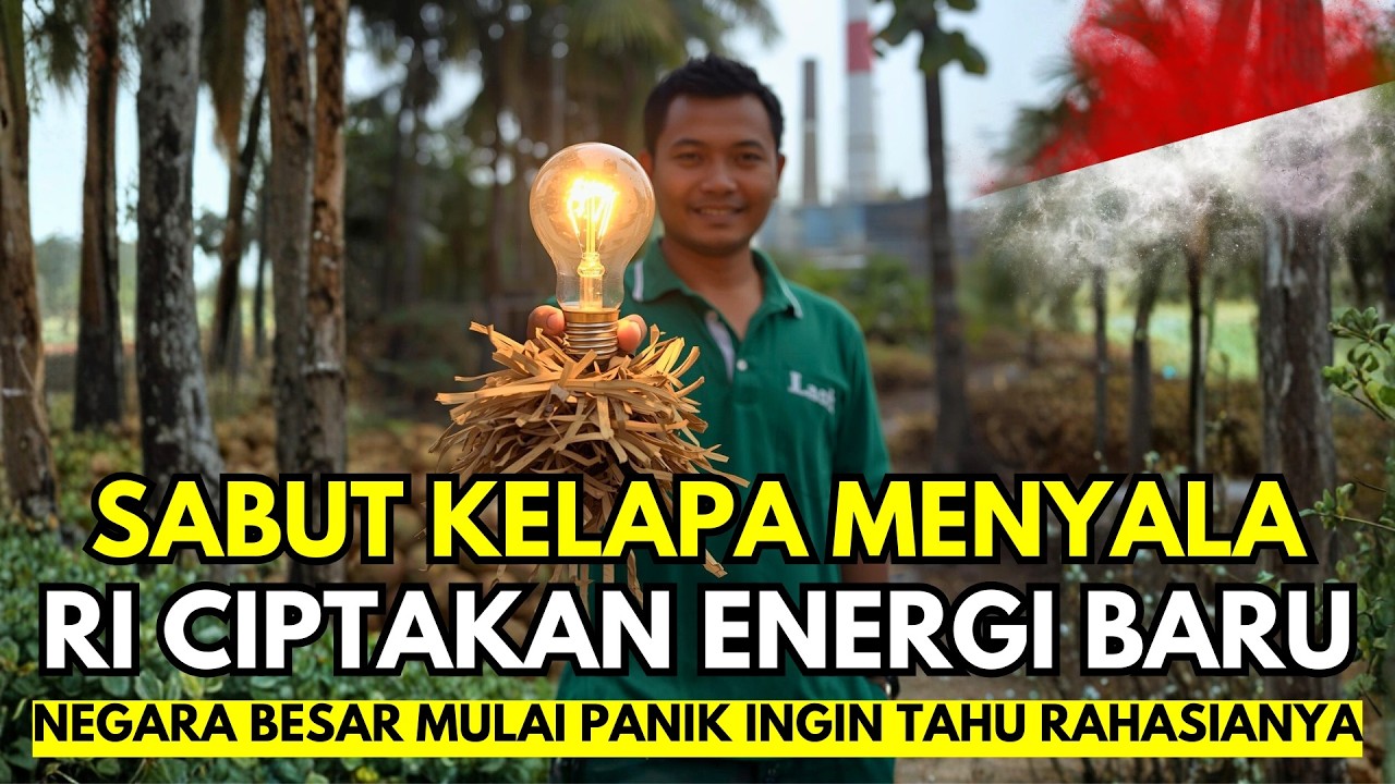 Keren! Desa di Indonesia Ubah Limbah Kelapa Jadi Energi