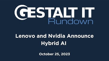 Lenovo and NVIDIA Announce Hybrid AI