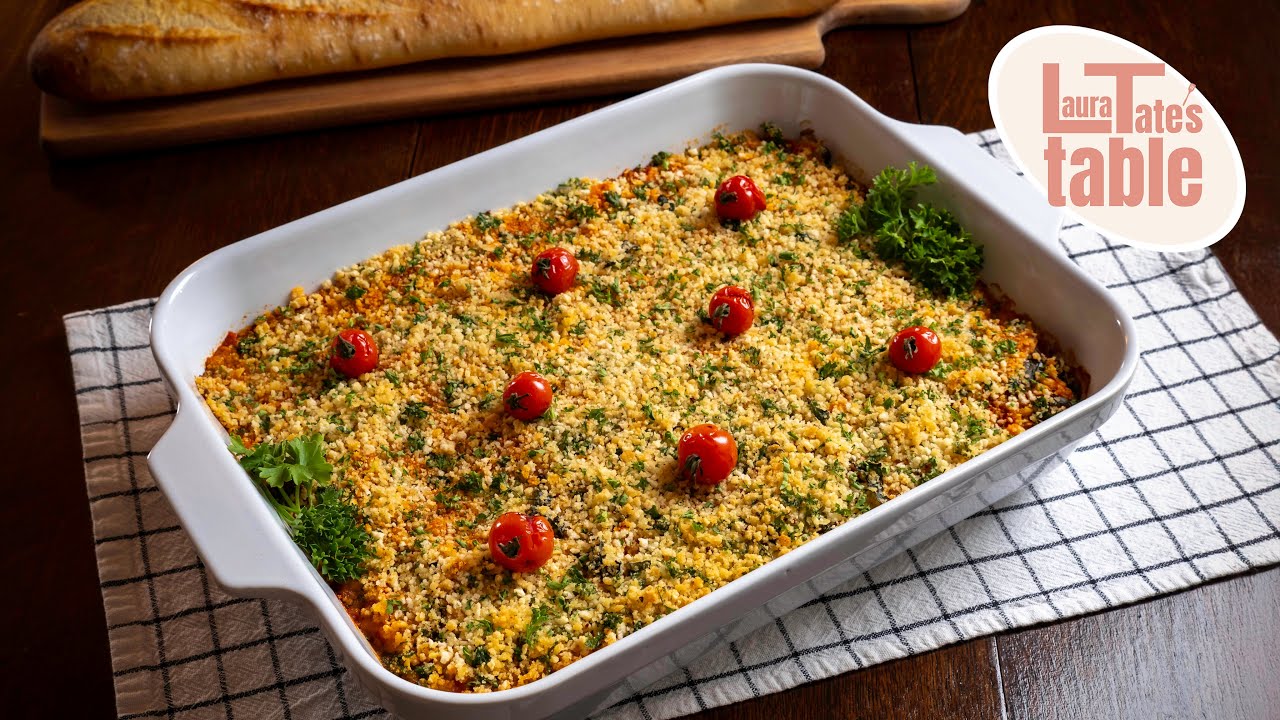 Roasted Eggplant Parmesan.