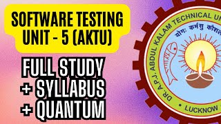 Software testing unit-5 in One Shot | Full Study & Revision | KCS076 #softwaretesting