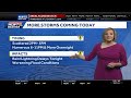 More Storms Late Today Bring Flood Concerns