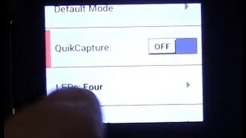 GoPro Hero4 Silver battery life: quick capture mode
