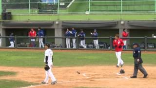 20140321 春季聯賽 航空城VS台啤3 張竣龍VS潘志堂 一分打點安打
