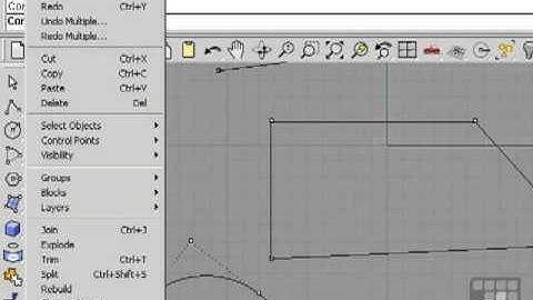 Working with NURBS Curves - Rhino 4 Tutorial