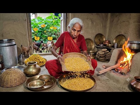 90s Grandma Village Daily Life Style Hardworking Woman