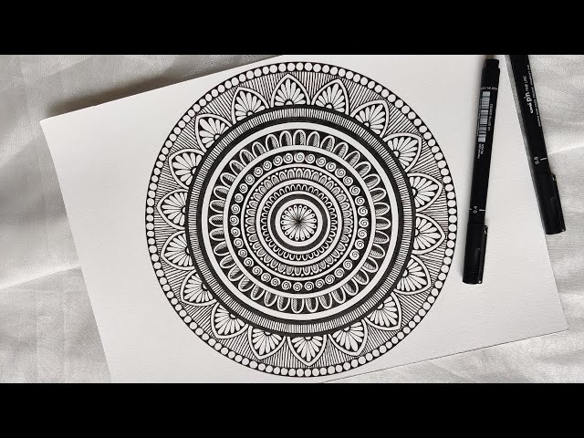 How To Draw Easy Mandala For Beginners, HOW TO Make the SIMPLE MANDALA