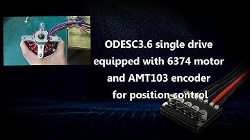 ODESC3.6 Single Drive Equipped With 6374 Motor and AMT103 Encoder for Position Control