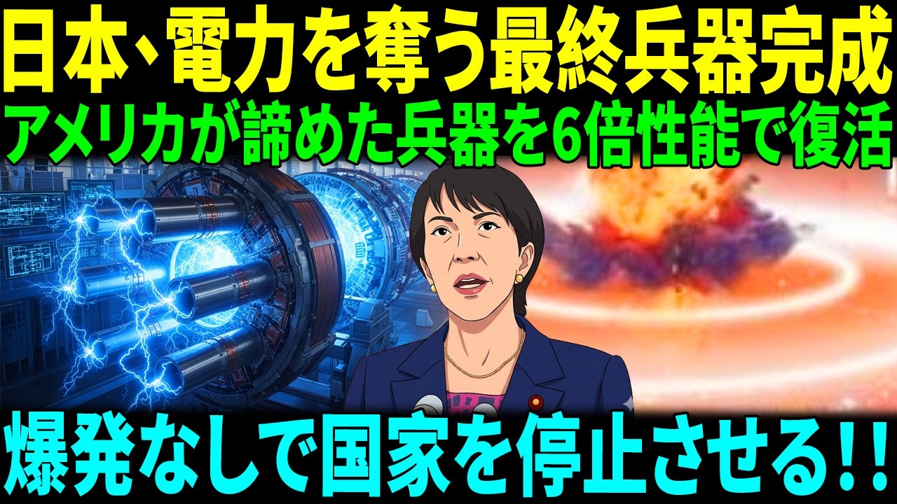 日本、沈黙の最終兵器完成アメリカが捨てた技術を6倍進化で復活核すら無力化する衝撃の兵器！！