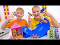 Vlad y Niki se divierten con los diapasones y juegos de skate de Hot Wheels