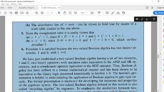 Digital Electronics-Lecture 6. Boolean Algebra