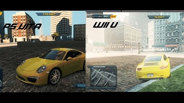 NFSMW 2012 PS Vita vs WII U (comparison)
