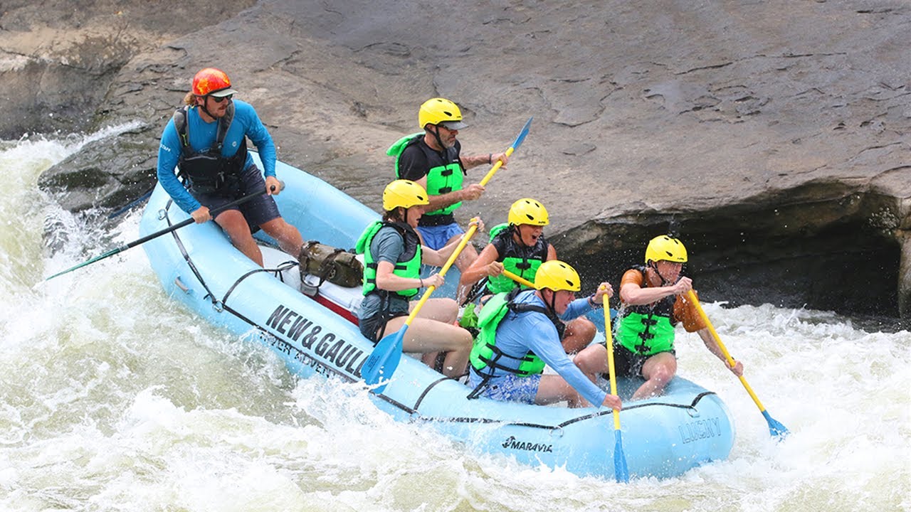 Usa Rafting 360 VR Whitewater Rafting in Lower New River, West Virginia, USA (short ...