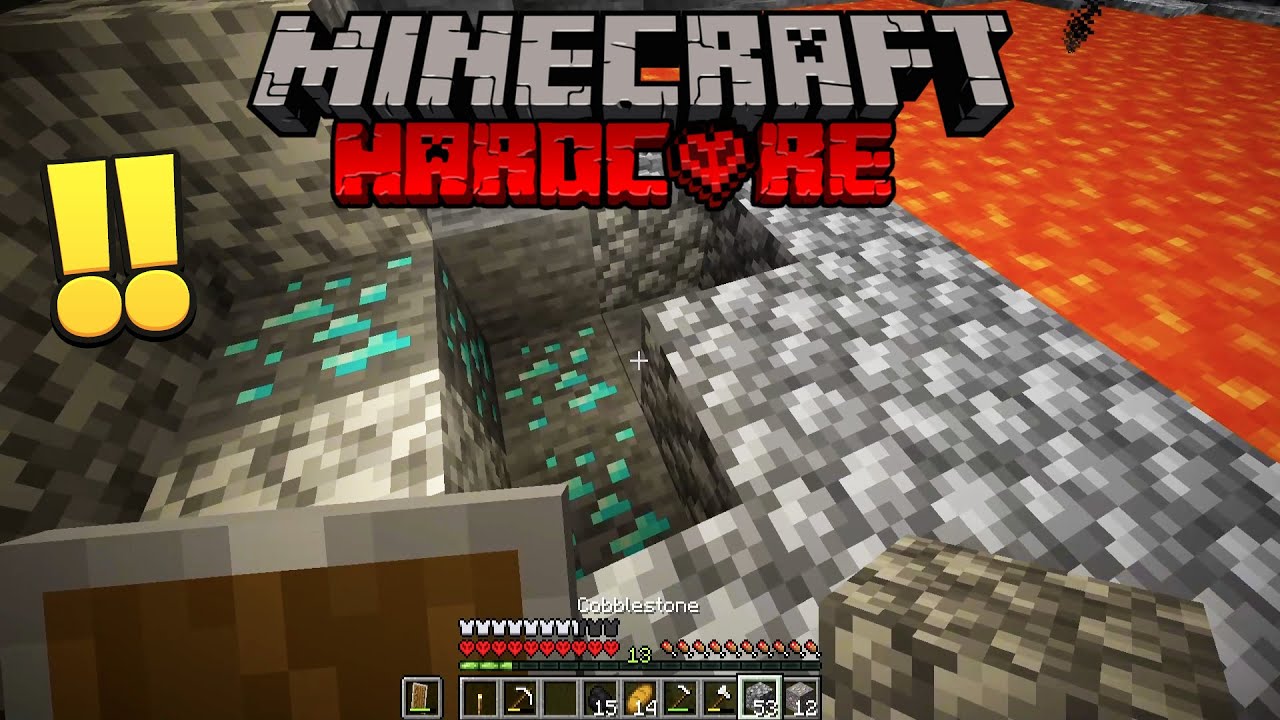 Can I GET MY FIRST DIAMOND In Minecraft Hardcore!? (#6) - YouTube