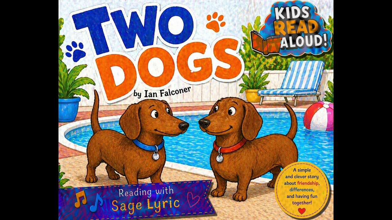 Two Dogs Together Cartoon