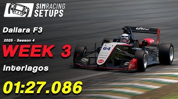 01:27.086 - Dallara F3 - Interlagos + SETUP (2025S4 W3)