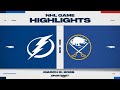 NHL Highlights Lightning Vs Sabres March 8 2026