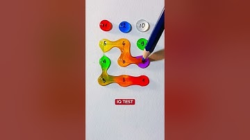 Nối hết các số bằng một nét vẽ?  #drawing #iqtest #quiz #game #line #colors #funny #solution