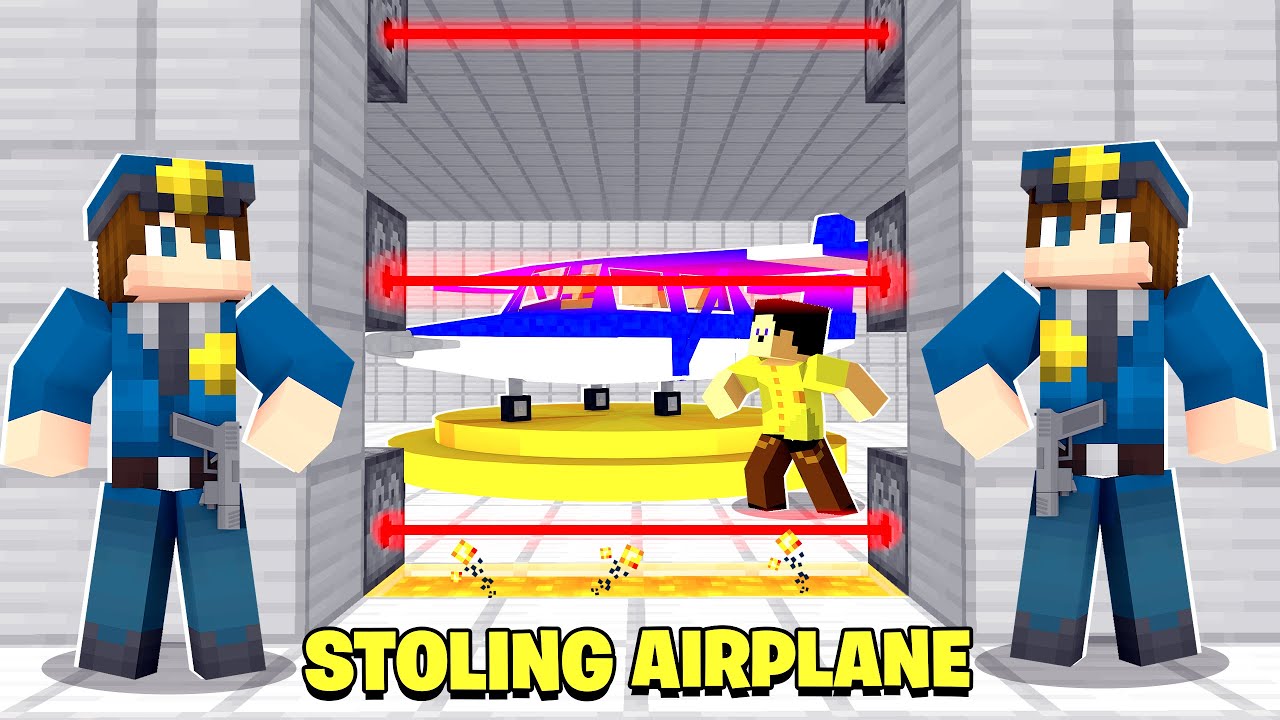 Stoling Most Expensive Plane from Airport in Minecraft 🔥