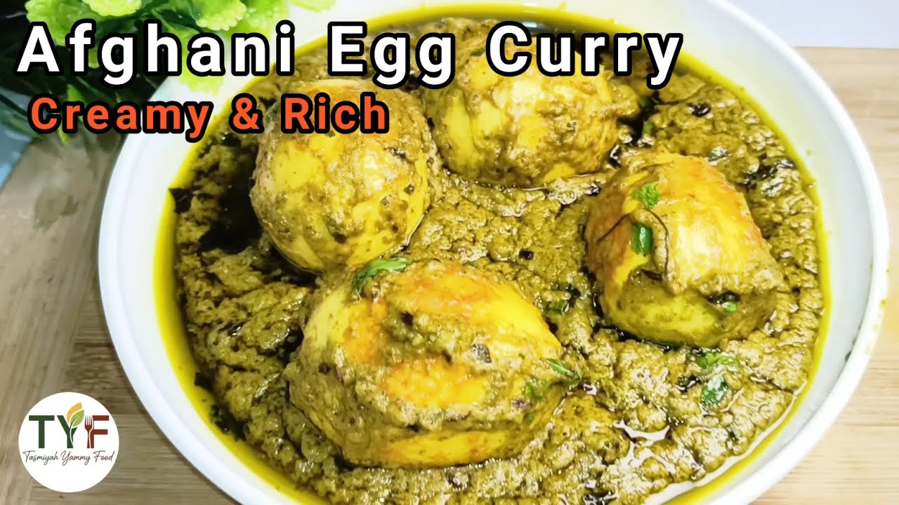 Afghani Egg Curry Recipe | Creamy White Gravy Anda Curry | Easy Method 