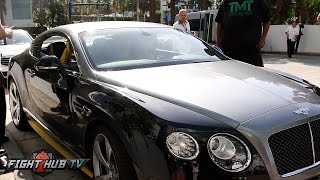Floyd Mayweather leaves WBC convention in sick custom Bentley