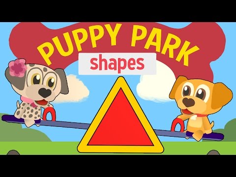 Learn shapes for children | Puppy Park #3 | Toddler Fun Learning