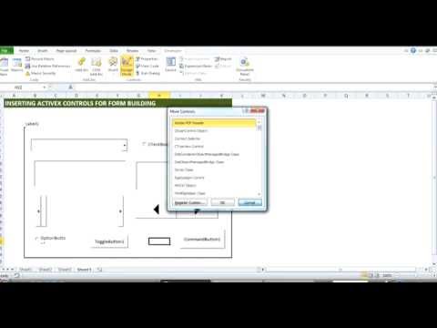 MS Excel: Introduction to ActiveX  controls.....great for building forms!