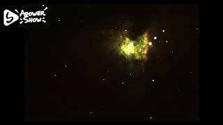Nebulosa di orione M42 in tempo reale , real time..Orion Nebula through telescope