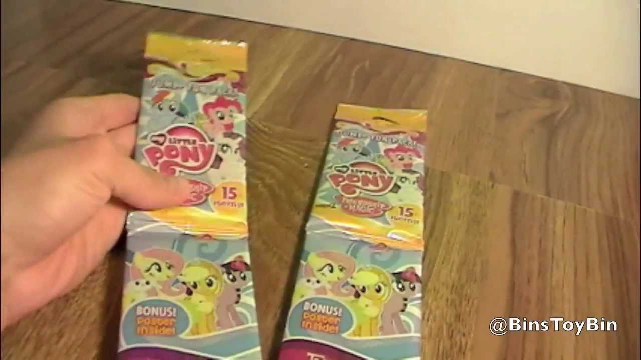 My Little Pony Trading Cards JUMBO PACKS w/ FILLIES MINI POSTER Opening ...
