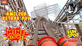 Mine Blower RMC 208 Retrak POV 5K 60FPS On Ride | Newly Retracked 2023 | Fun Spot Kissimmee Florida