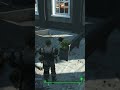 Piper praying in a destroyed church in Fallout 4