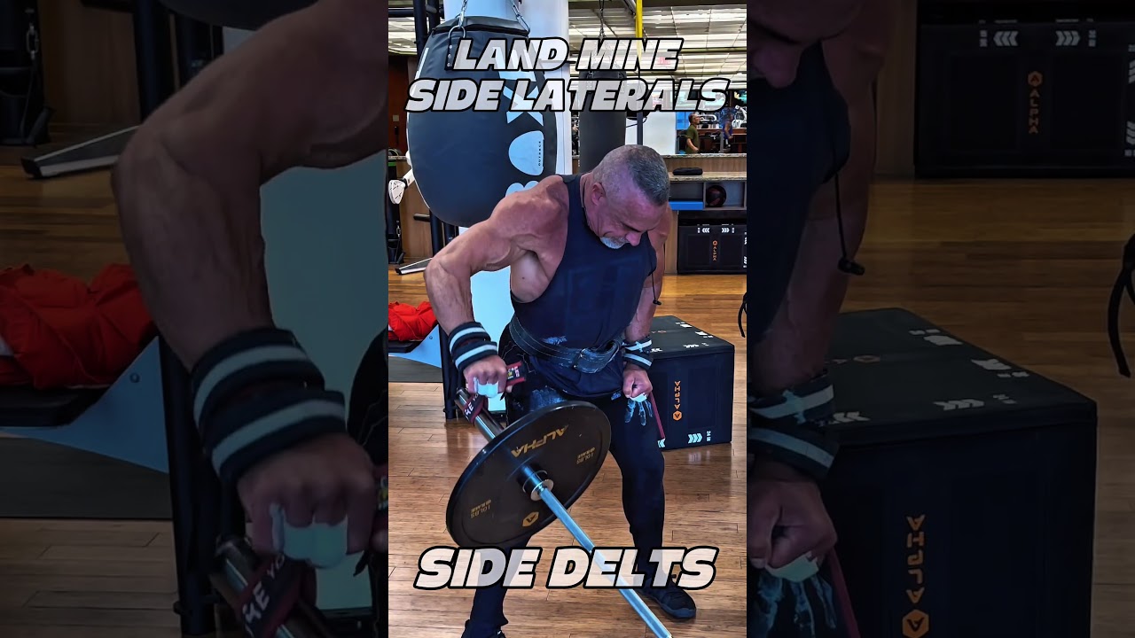LAND MINE SIDE LATERALS #workout #motivation #muscle #workouttips #shoulders