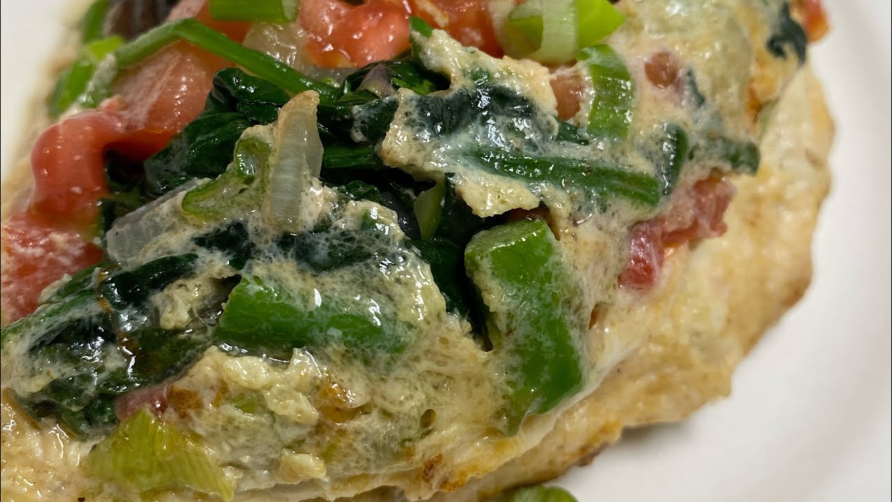 Egg white vegetable omelette WithMe YouTube