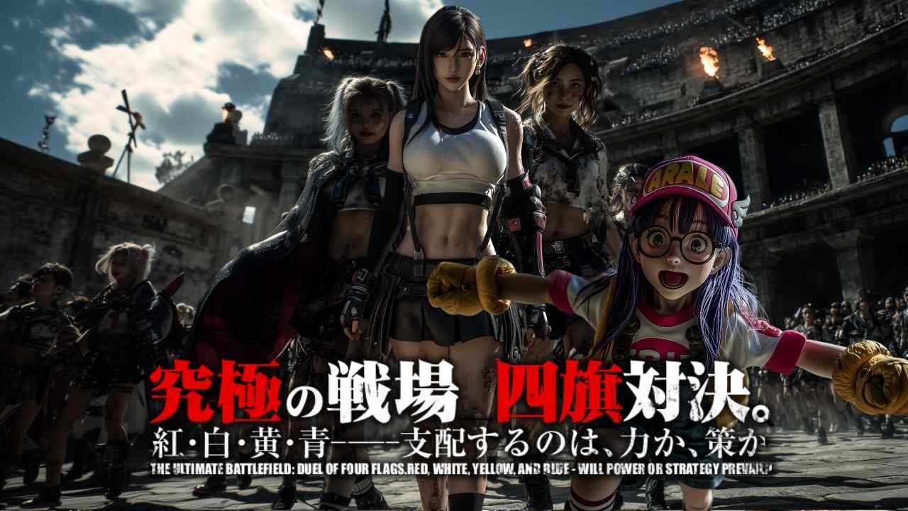 究極の戦場＿四旗対決!! ① THE ULTIMATE BATTLEFIELD : DUEL OF FOUR FLAGS.