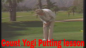 Golf putting lesson from Count Yogi