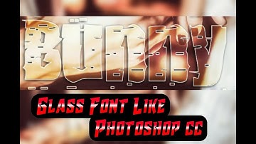 Make Gradient Glass Font Like Ps cc/cs6 in Android | How to Make Glass Font | Glass Font Photoshop