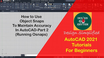 Object Snaps in AutoCAD-part 2 #AutoCAD2021 beginners tutorials #Basics of AutoCAD