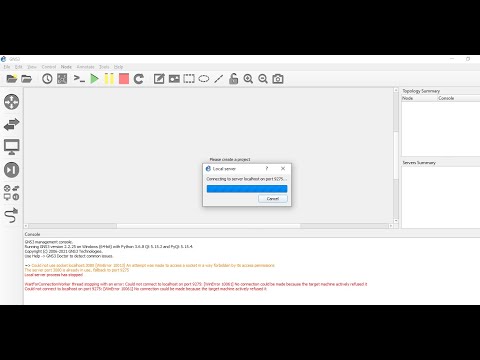 [WinError 10061] in GNS3 || Could not connect to 127.0.0.1 on port XXXX