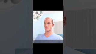 Hair Transplant Surgery (3D Animation) #shorts