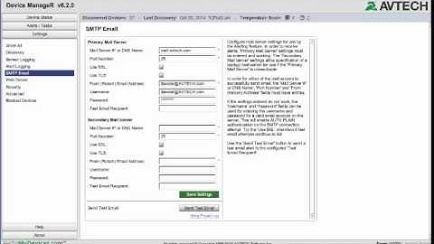 AVTECH Device ManageR: How To Set Up Email