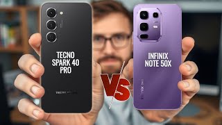 Tecno Spark 40 Pro vs Infinix Note 50x – Which One Should You Buy in 2025?
